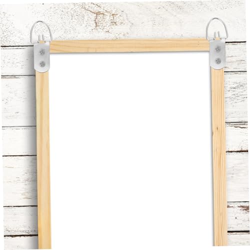 Image of 12pcs Heavy Duty D- Hooks for Picture Hanging Picture Frame Hardware with Screws Sturdy Wall Attachment for Artwork and Frames Easy Installation