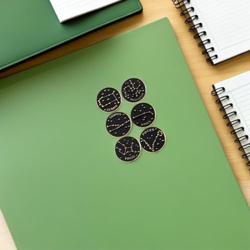 Image of PRETYZOOM 12 Pcs Zodiac Enamel Pin Set Brooches Jewelry Alloy Lapel Pins for Backpacks Shirts Hats Accessories