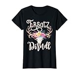 Mei Dirndl is in da Wäsch! Kinder Trachtenshirt Damen witzig. Party Outfit Tracht Ersatz Dirndl T-Shirt bayrisch. Passend als Oktoberfestoutfit für Oktoberfest, Damen T-Shirt mit Hirschmotiv. Damen Trachten T-Shirt Kinder statt Dirndl Shirt Tracht Oberteil