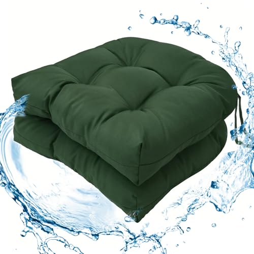 Wadser Tufted Chair Cushions for Patio Wicker Chairs, 2...