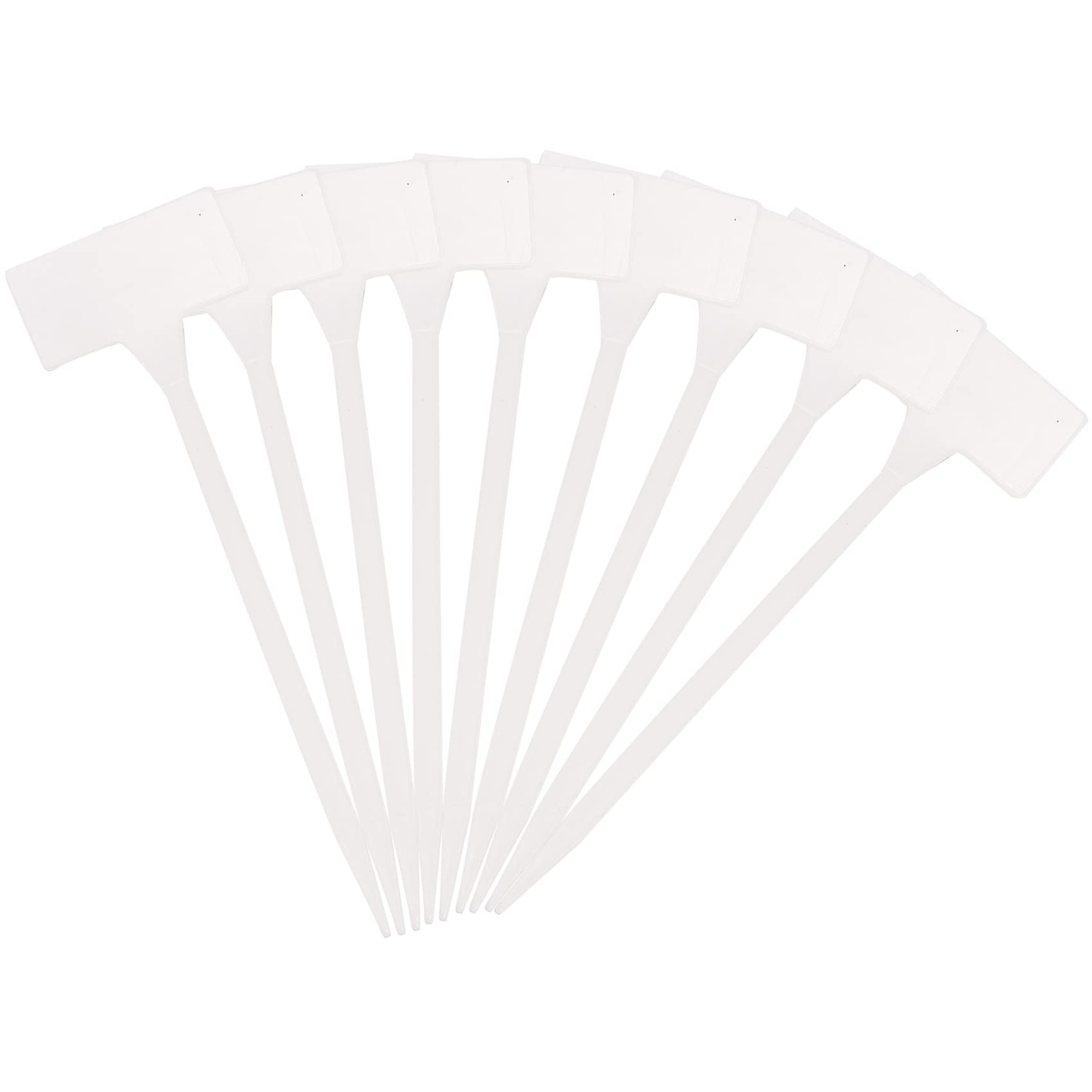 Sankaka 40Pcs Outdoor Plant Label,Waterproof Plastic T-Type Tags, Nursery Garden Markers,Perfect for Herbs,Flowers