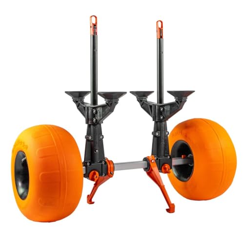 YakAttack TowNStow Scupper Kayak Cart with Sand Tires | Collapsible