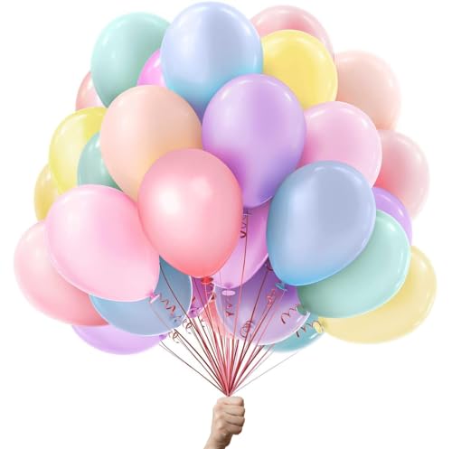 Ballons d'anniversaire pastel • Fabriqués en EUROPE • Ballons BIO de qualité supérieure • 100% latex naturel • Ballon gonflable • Ballon •...