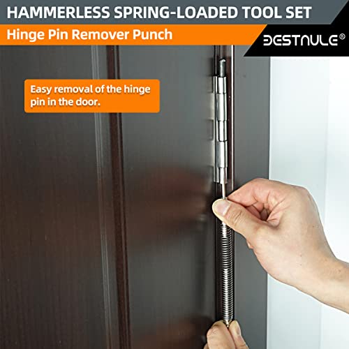 Bestnule 4-Piece Nail Setter Dual Head Nail Set & Dual Head Center Punch & Hammerless Cold Chisel & Hinge Pin Remover Punch Set, Nail Setter Features 1/8-In, 3/32-In, 3/16-In, 1/16-In, 5/16-In, 1/8-In #TOP6