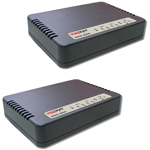 Image of Ethernet Over Coax Kit (2 Units) - RG59 /RG6 Coax to Ethernet Adapter, G.hn 1.7Gbps Point-to-Point, Plug & Play, Dual Gigabit Ports (NHG-200CKIT)