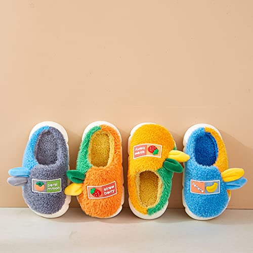 Shoes for 1 6Years Old Boy Boys Home Slippers Warm Fruit House Slippers For Toddler Lined Winter Indoor Shoes2