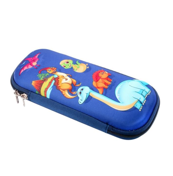 Pencil Case, Pen Storage box, 3D Cute Cartoon Design for Boys, Pencil Box, Multi-layer large capacity Pencil Case, Sturdy, Zipper Closure, Internal Mesh Pocket, 23 x 11 x 4 cm, kids ages 5 and above