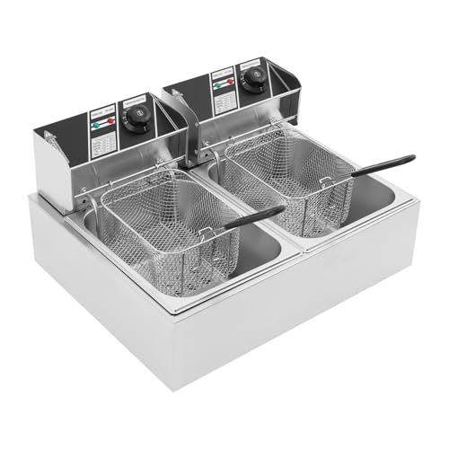 Dual Tanks Freidora eléctrica con cesta