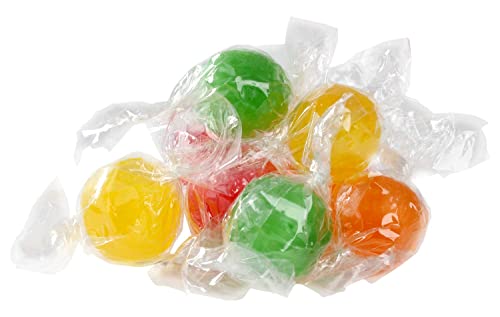 Bayside candy Sour Balls | Bulk Hard Candy Wrapped | Tangy Fruit Sour Balls | Assorted Orange Lemon Strawberry Cherry Green Apple Candy (3LB) - Thumbnail 2