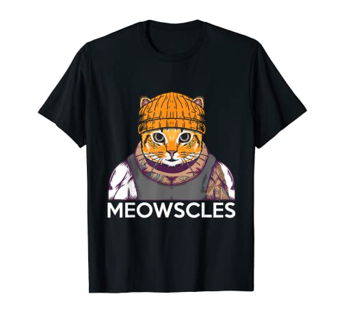 Divertido gato Meow Fun Gym Entrenamiento ocio Camiseta