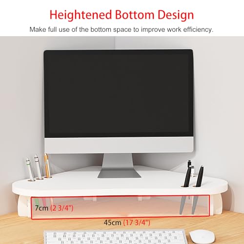 Support d'écran de moniteur triangulaire en bois au design épuré et durable - 5