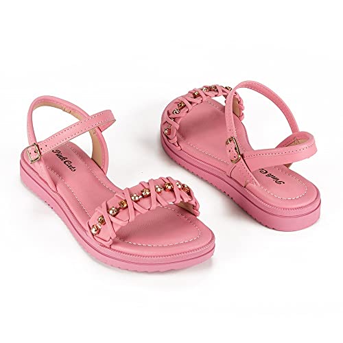 Pink Cats Flatform Sandália Rosa, Meninas, Rosa (Pink), 32