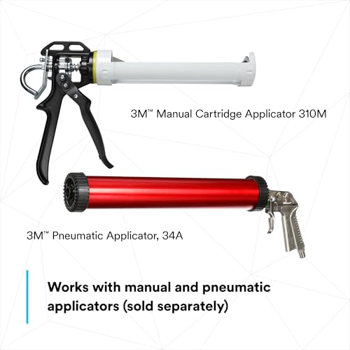 Image of 3M Adhesive Sealant 740 UV, White, UV Resistant, Flexibile Bonds, Easy to Use, 600 mL Sausage Pack, 1 Each