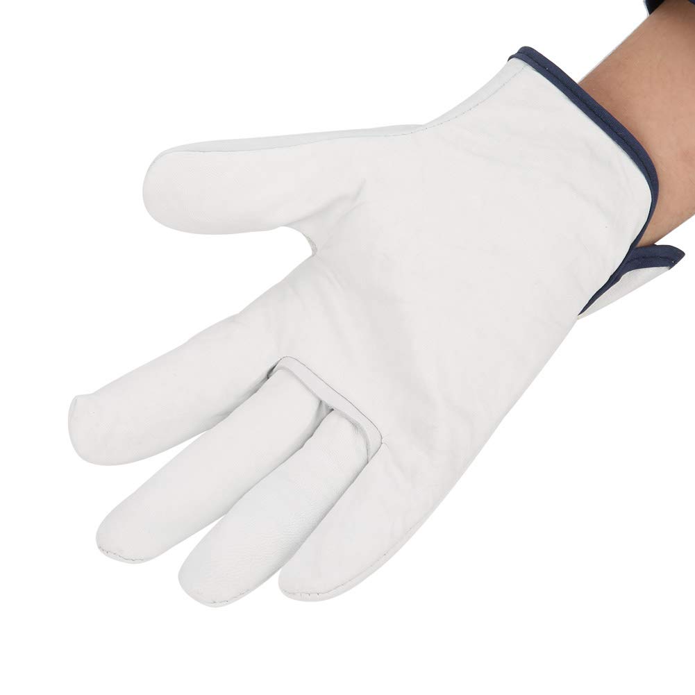 Marhynchus Welding Gloves Soft Sheepskin Wear Resisting Fire Resistant for Welding Welding Cutting Metal Stamping
