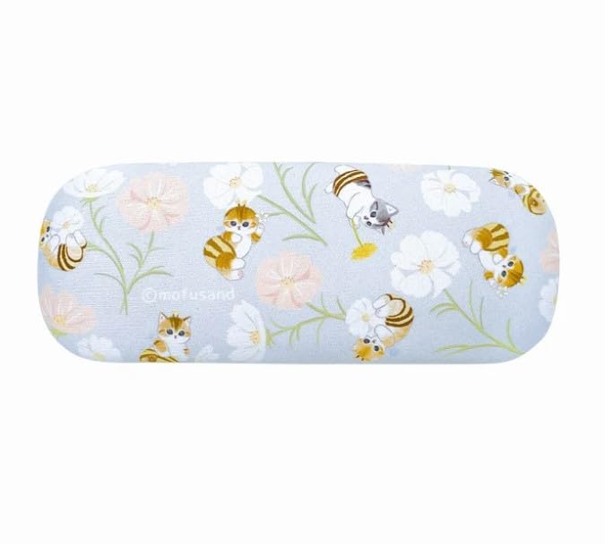 一押しモフナイト Amazon.co.jp: 眼鏡ケース フラワー ブルー mofusand : ファッション