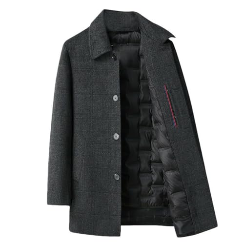 Trench décontracté en laine contre le froid de l'hiver avec style et élégance
