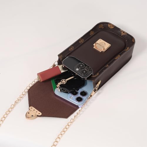 Small Crossbody Bags for Women, Fashion Printing Pattern PU Cell Phone Purse Shoulder Handbag for Daily Travel3