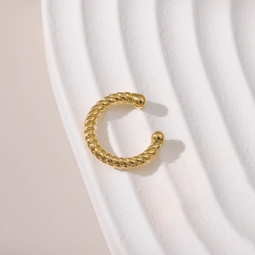 Image of Ear Cuffs Non Piercing 14K Gold Plated Ear Cuff Earrings for Women Trendy Clip on Cartilage Earring Stacks Non Pierced Adjustable Fake Earrings Set Jewelry Christmas Gift 2026 Stocking Stuffers
