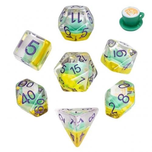 Epic forge - Set of 7 Resin Dice Insert Range – in Box – Coffee