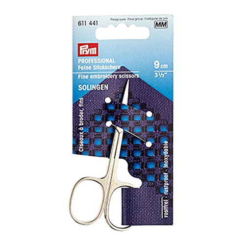 Ciseaux de précision Prym 611441 de 9 cm en métal argenté - 3