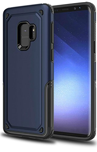 Galaxy S9 Case, Hyperion [Titan Series] Slim Dual Layer Protective Cell Phone Cover for Samsung Galaxy S9 (2018) - Matte Midnight Blue