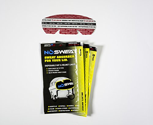 No Sweat Cowboy Hat and Riding Helmet Liner/Sweat Absorber (50 Pack)
