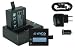 Produktbild 2X Akku + Dual-Ladegerät (Netz+Kfz+USB) für Qumox SJ4000, SJ4000+, SJ5000, SJ5000+, SJ5000X Elite/SJCam M10(+), X1000 / DBPower EX4000, EX5000 ... s. Liste!