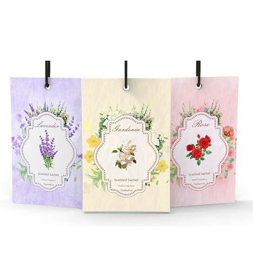 12 Pack Scented Sachets for Drawer and Closet