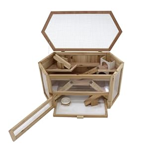 HTI-Line Hamsterkäfig Gino Kleintier Holzkäfig