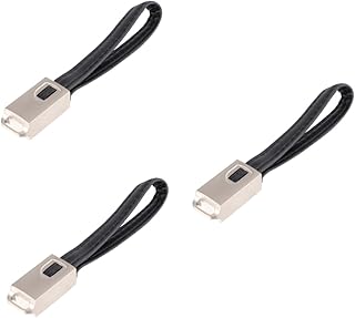 Gatuida 3Pcs Carregador Portátil De Telefone Celular USB A Carregador Cabo USB B Chaveiro Cabo De Carregamento Chaveiro Cabo De Carregador De Celular Cabo De Carregamento Cabo USB Cabo De