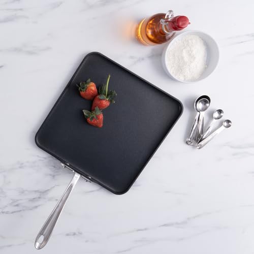 image for All-Clad HA1 Hard Anodized Nonstick Griddle 11x11 Inch Oven Broiler Sa