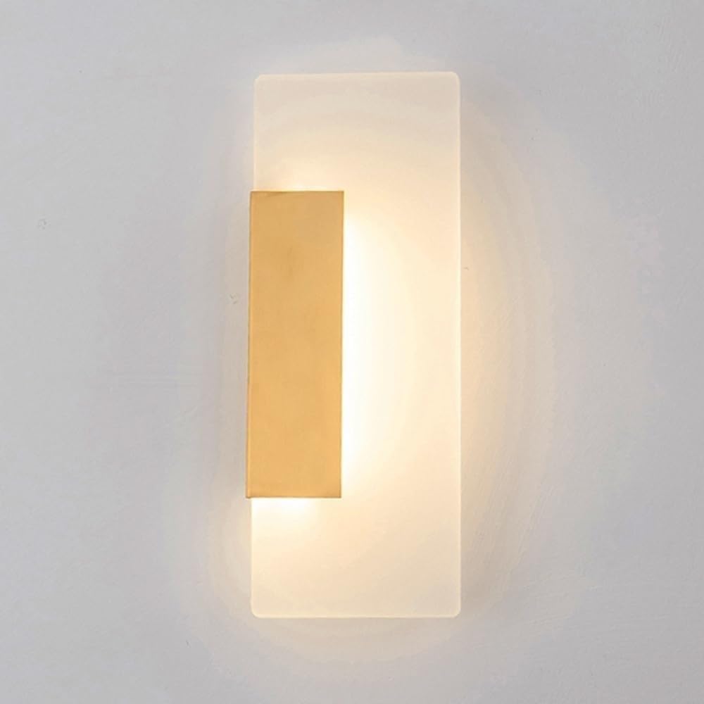 Apliques de pared para interiores LED modernos de forma rectangular y luz neutra de 4000K