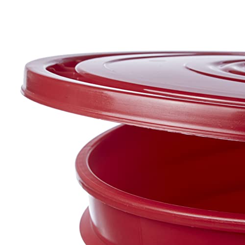 Hudson Exchange - 5Lhv-Red Reusable Easy Peel Lid For 3.5, 5, 6, And 7 Gal Buckets, Hpde, Red #TOP3