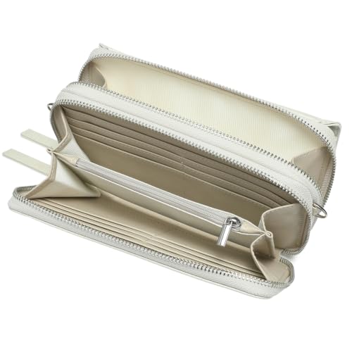 Image of Lanyani RFID Crossbody Wallet Wristlet Purse with Phone Pocket For Women Vegan Leather