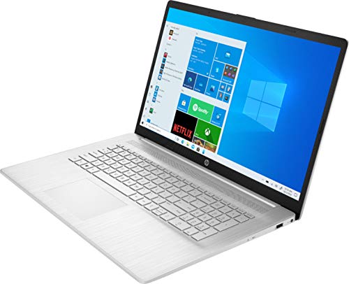 Image of 2021 Newest HP 17 inch Laptop, 17.3 inch HD+ (1600 x 900) Screen, 10th Gen Intel Core i3-1005G1 Processor, 8GB DDR4 RAM, 1TB Hard Disk Drive, DVD, HDMI, Wi-Fi, Bluetooth, Windows 10 Home, KKE Mousepad, Black