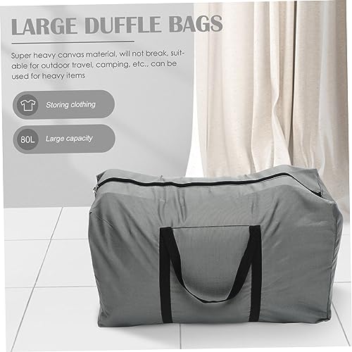 SAFIGLE Travel Duffel Bag Handles Large Capacity Storage Bag Oxford Cloth Luggage Men Moving Grey4