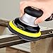 POLIWELL 5 Inch 8 Holes Interface Pad, 5” Orbital Sander Foam Pad for 5 in Orbital Sander, Hook and Loop Soft Sponge Cushion Buffing Pads Sanding Pads Backing Pads, Pack of 2