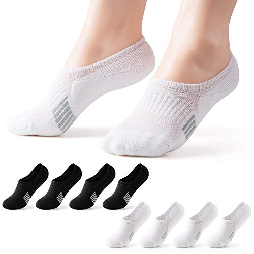 Image of Gonii Womens No Show Socks Athletic Ankle Socks Cushioned Running Low Cut | Breathable fabric, Reinforced toe heel, Thick sole pad, Anti-slip heel grip, Sweat-wicking, Anti-shrink, Sport & casual wear