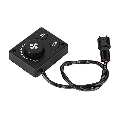 Parking Heater Controller Switch, Parking Heater Knob Controller, Remote Control Pairing DC 12V/24V Manual Fuel Refilling Air Diesel Heater for Car for Truck Cover