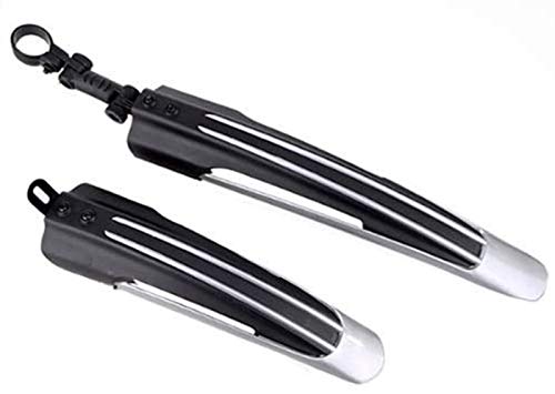 Gearmax® Durable Mountain Bike vélo Pneu Avant Rear Boue gardes Garde-Boue Garde-Boue Set (Noir + Gris) Cover