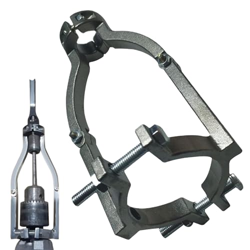 Adaptador de broca de taladro de agujero cuadrado 1.5-2.2 pulgadas acero ajustable dual Uso de uso convertidor de taladro resistente a prueba de óxido de oxidación fácil de perforar soporte de chuck,