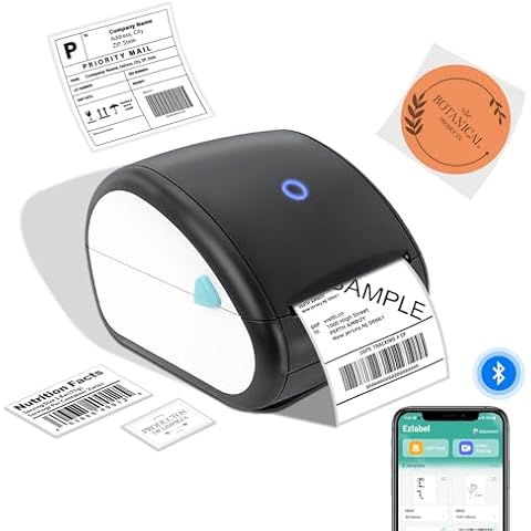 BORN4SHIP Thermal Shipping Label Printer Bluetooth, Thermal Label Printer 4x6 for Shipping Packages & Small Business, Wireless Shipping Printer 6 x 4'' for Ebay, Shopify, Amazon, Etsy, USPS Cover