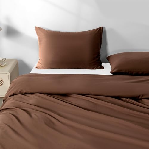 Image of 2 Pack Microfiber Queen Zipper Pillowcases, Soft Comfortable Not Shrink Coffee Pillow Case, Breathable Pillow Cases Set of 2 (20x30 Inches)