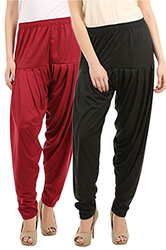 Image of Buy That Trendz Women's Relaxed Fit Viscose Dhoti Patiyala Salwar Harem Bottom Pants