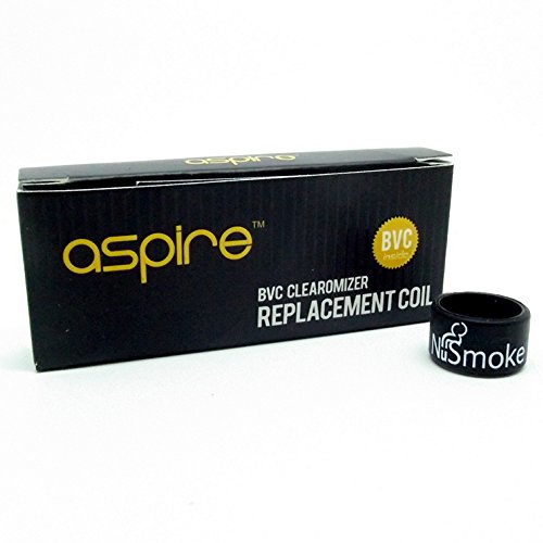 Aspire Coils | Bobinas BVC de 1,6 Ohm y banda de nuSmoke VAPE genuina. Paquete de 5 bobinas Aspire BVC para K1, ET-S, CE5, Vivi Nova y Mini Vivi Nova