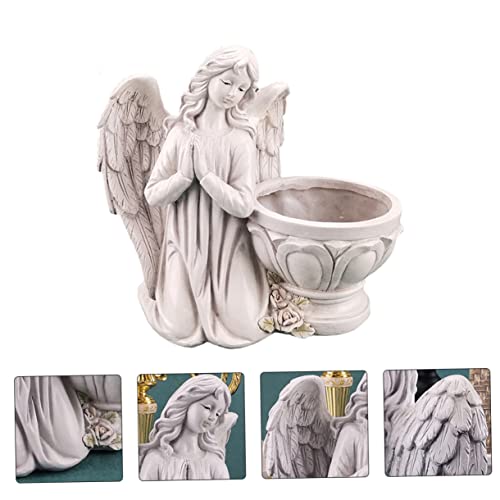 Figurine d'ange décorative pour sublimer vos pots de succulentes et terrasse - 3