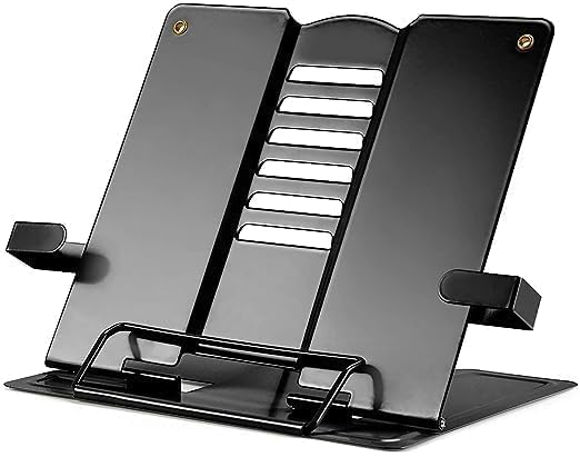 Portable Metal Book Stand Holder,Adjustable,Foldable Design for Desktop reading Cookbooks,Textbooks magazine Convenient Book Organizer (1pcs/multi color)-image-12