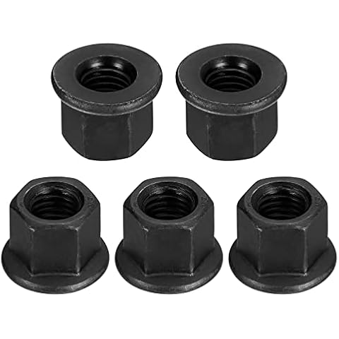 sourcing map M12 Flange Hex Nuts Pack Cover