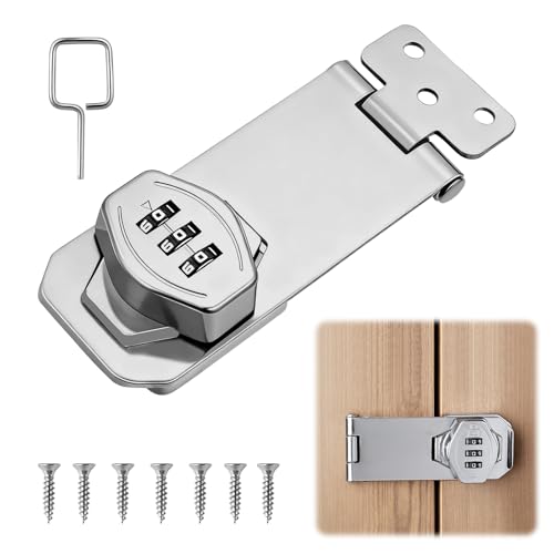 Cerradura De Armario Con Código 4 Pulgadas, Cerradura Sin Llave Con Contraseña, Pestillo De Seguridad Para Cajones, Gabinetes, Roperos Y Muebles
