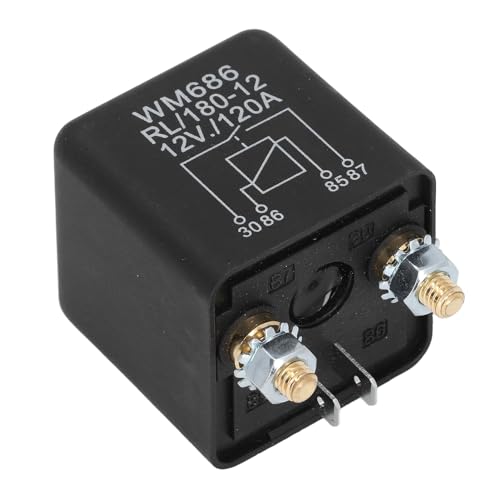 Relé de Interruptor de Arranque de Coche, relé de Solenoide de Arranque, Repuesto de relé Automotriz Universal, relé Estándar de Alta Resistencia, 12VDC, 120A